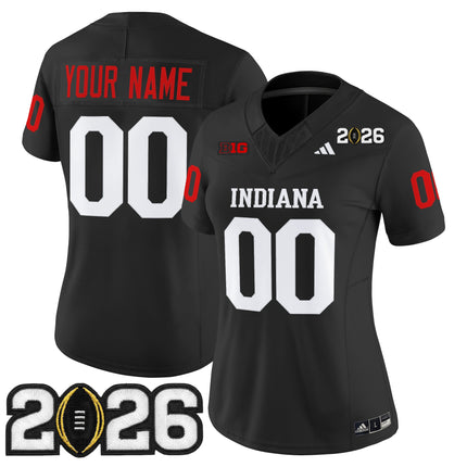 Indiana Hoosiers 2026 CFP Final Patch Vapor Limited Custom Jersey V2 - All Stitched