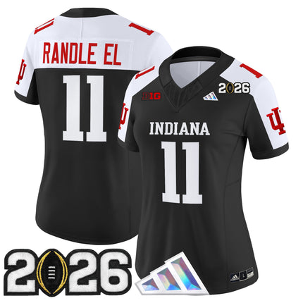 Women's Indiana Hoosiers 2026 CFP Final Patch Vapor Limited Jersey V3 - All Stitched