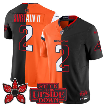Men's Denver Broncos 'Upside Down Edition' Vapor Limited Jersey - All Stitched