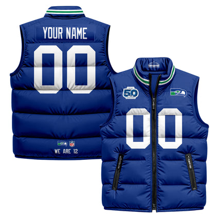 Seattle Seahawks 2026 Custom Puffer Vest