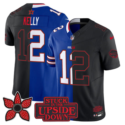 Men's Buffalo Bills 'Upside Down Edition' Vapor Limited Jersey - All Stitched