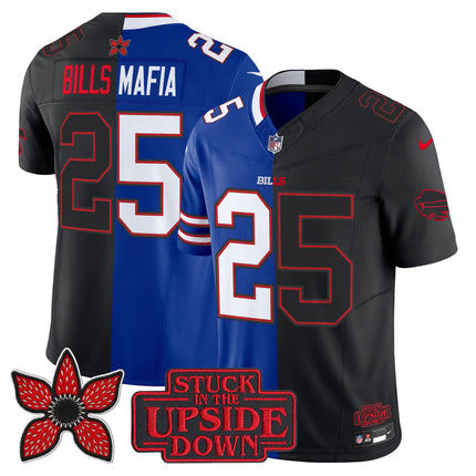 Men's Buffalo Bills 'Upside Down Edition' Vapor Limited Jersey - All Stitched