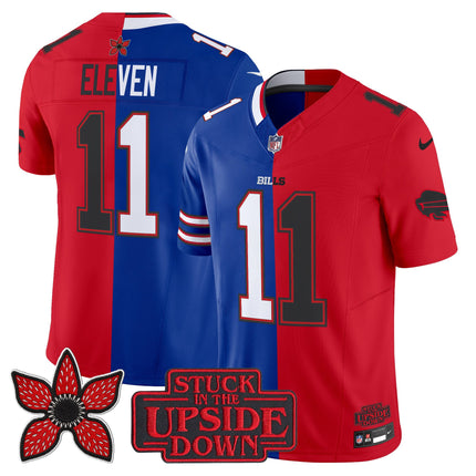 Men's Buffalo Bills 'Upside Down Edition' Vapor Limited Jersey - All Stitched