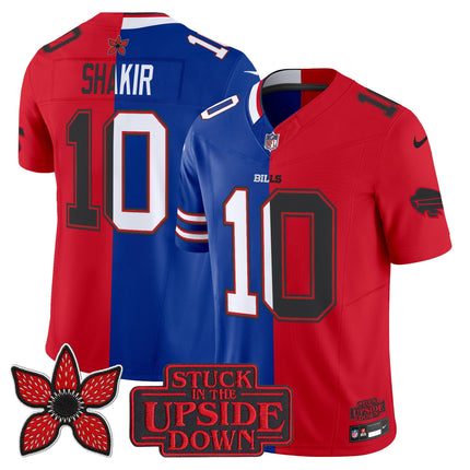 Men's Buffalo Bills 'Upside Down Edition' Vapor Limited Jersey - All Stitched