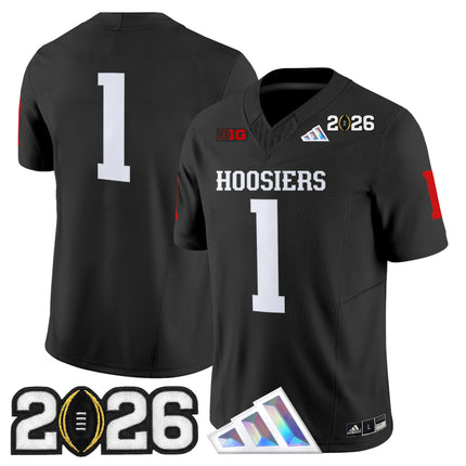 Men's Indiana Hoosiers 2026 CFP Final Patch Vapor Limited Jersey V4 - All Stitched