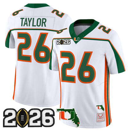 Miami Hurricanes Throwback Vapor Limited Jersey - 2026 CFP Final & Florida Patch - All Stitched