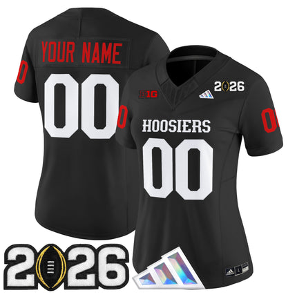 Indiana Hoosiers 2026 CFP Final Patch Vapor Limited Custom Jersey V4 - All Stitched