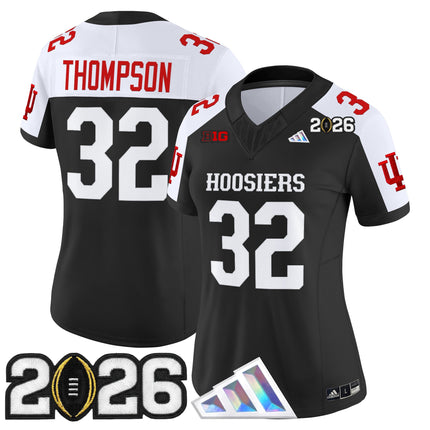 Women's Indiana Hoosiers 2026 CFP Final Patch Vapor Limited Jersey V4 - All Stitched