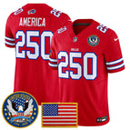 Red / #250 America / S