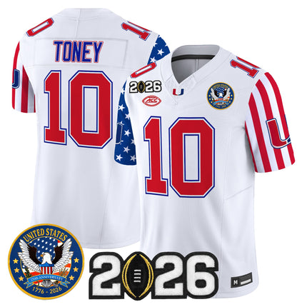 Men's Miami Hurricanes "America250 Edition" Vapor Limited Jersey - 2026 CFP Final Patch - All Stitched