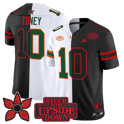 Men's Miami Hurricanes 'Upside Down Edition' Vapor Limited Jersey - All Stitched