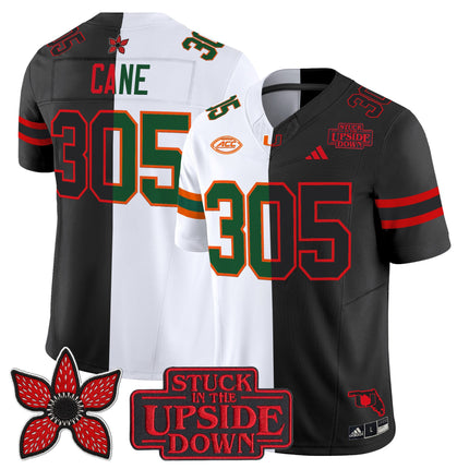 Men's Miami Hurricanes 'Upside Down Edition' Vapor Limited Jersey - All Stitched