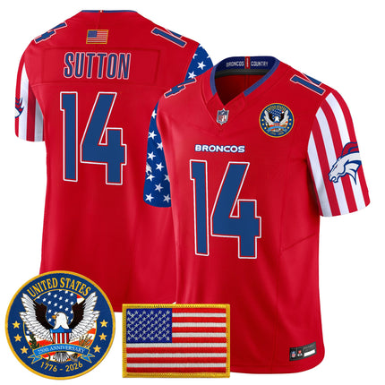 Men's Denver Broncos "America250 Edition" Vapor Limited Jersey V2 - All Stitched