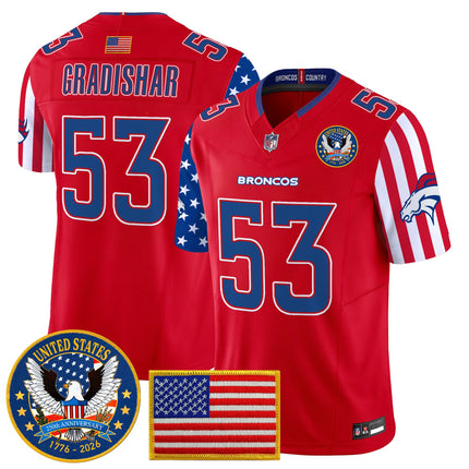 Men's Denver Broncos "America250 Edition" Vapor Limited Jersey V2 - All Stitched