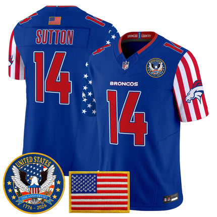 Men's Denver Broncos "America250 Edition" Vapor Limited Jersey V2 - All Stitched