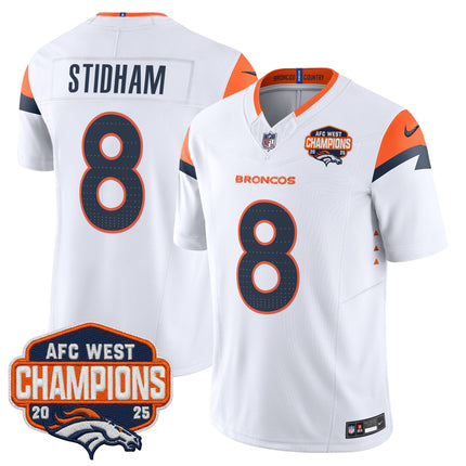 Men's Denver Broncos 2025 AFC West Division Champions Vapor Limited Jersey - All Stitched