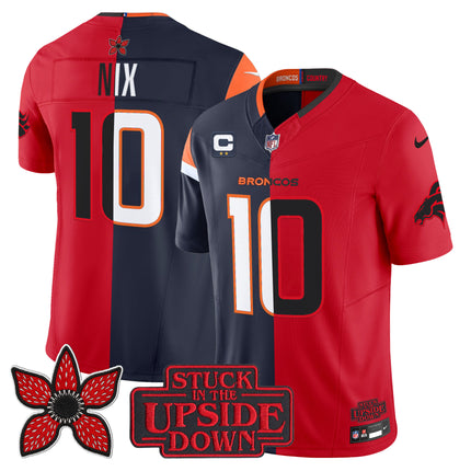 Men's Denver Broncos 'Upside Down Edition' Vapor Limited Jersey - All Stitched