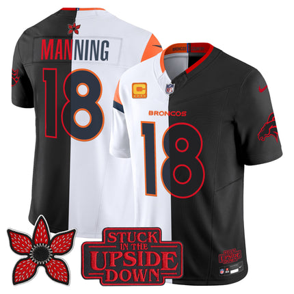 Men's Denver Broncos 'Upside Down Edition' Vapor Limited Jersey - All Stitched
