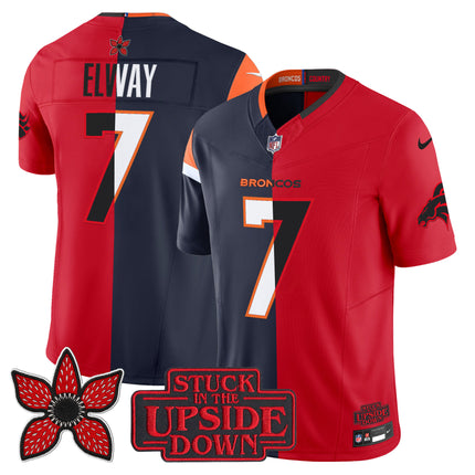 Men's Denver Broncos 'Upside Down Edition' Vapor Limited Jersey - All Stitched