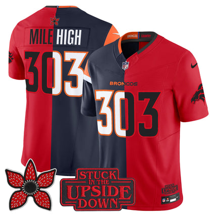 Men's Denver Broncos 'Upside Down Edition' Vapor Limited Jersey - All Stitched
