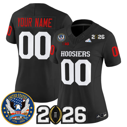 Indiana Hoosiers "United States 250th Anniversary Patch" Vapor Limited Custom Jersey - All Stitched