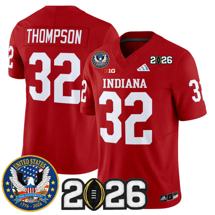 Men's Indiana Hoosiers "United States 250th Anniversary Patch" Vapor Limited Jersey V2 - All Stitched