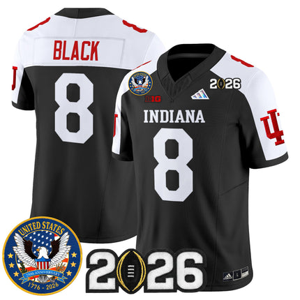Men's Indiana Hoosiers "United States 250th Anniversary Patch" Vapor Limited Jersey V2 - All Stitched