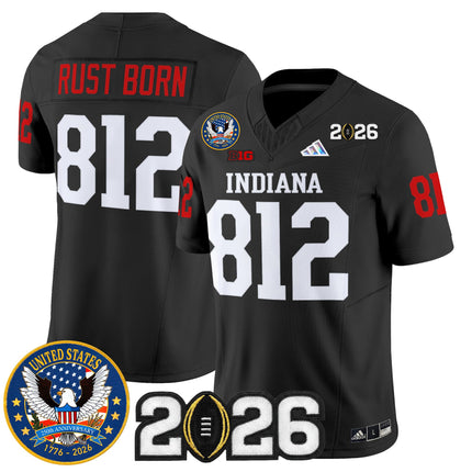Men's Indiana Hoosiers "United States 250th Anniversary Patch" Vapor Limited Jersey V2 - All Stitched