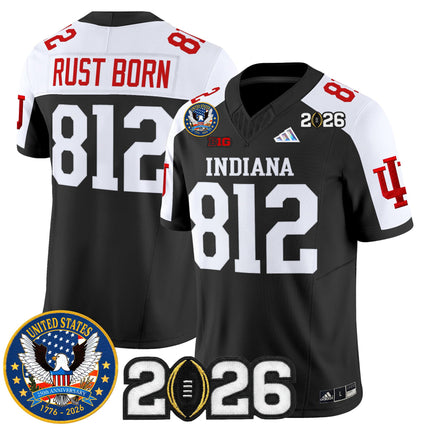Men's Indiana Hoosiers "United States 250th Anniversary Patch" Vapor Limited Jersey V2 - All Stitched