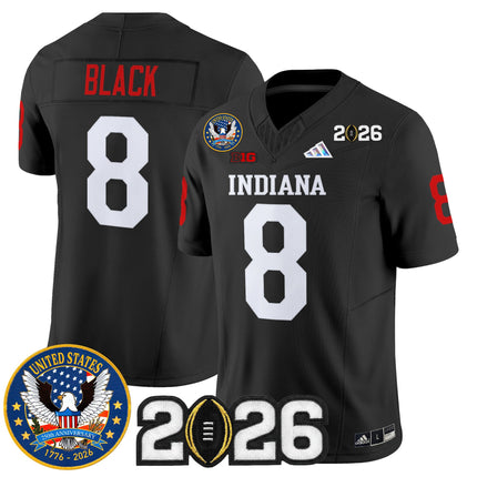 Men's Indiana Hoosiers "United States 250th Anniversary Patch" Vapor Limited Jersey V2 - All Stitched