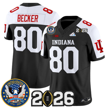 Men's Indiana Hoosiers "United States 250th Anniversary Patch" Vapor Limited Jersey V2 - All Stitched