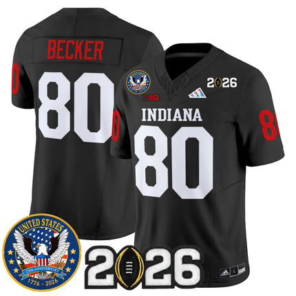 Men's Indiana Hoosiers "United States 250th Anniversary Patch" Vapor Limited Jersey V2 - All Stitched