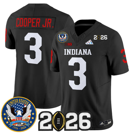 Men's Indiana Hoosiers "United States 250th Anniversary Patch" Vapor Limited Jersey V2 - All Stitched