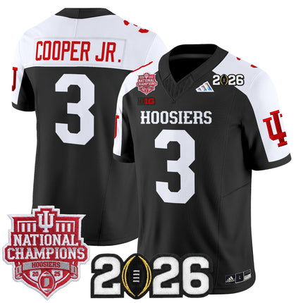 Men's Indiana Hoosiers 2025 National Champions & 2026 CFP Final Patch Vapor Limited Jersey - All Stitched
