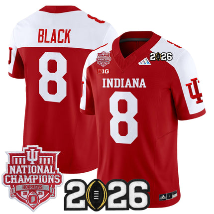 Men's Indiana Hoosiers 2025 National Champions & 2026 CFP Final Patch Vapor Limited Jersey - All Stitched