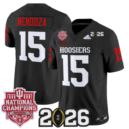 Men's Indiana Hoosiers 2025 National Champions & 2026 CFP Final Patch Vapor Limited Jersey - All Stitched