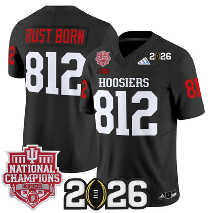 Men's Indiana Hoosiers 2025 National Champions & 2026 CFP Final Patch Vapor Limited Jersey - All Stitched