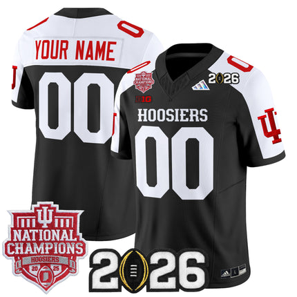 Indiana Hoosiers 2025 National Champions & 2026 CFP Final Patch Vapor Limited Custom Jersey - All Stitched
