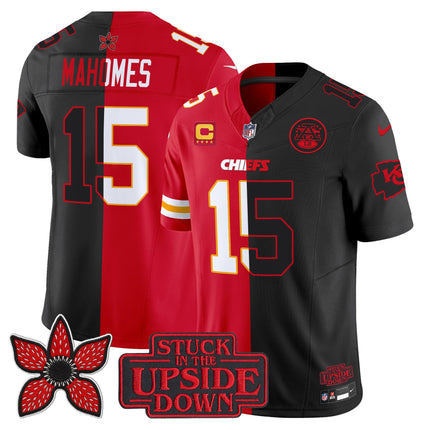 Men's Kansas City Chiefs 'Upside Down Edition' Vapor Limited Jersey - All Stitched