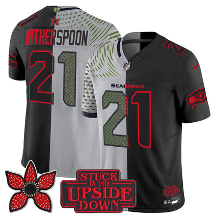 Men's Seattle Seahawks 'Upside Down Edition' Vapor Limited Jersey - All Stitched