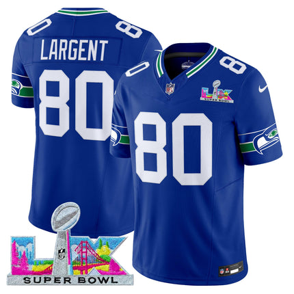 Men's Seattle Seahawks Super Bowl LX Vapor Limited Jersey - All Stitched