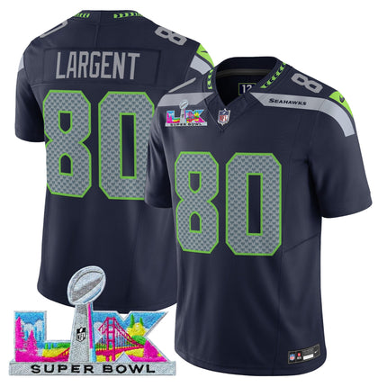 Men's Seattle Seahawks Super Bowl LX Vapor Limited Jersey - All Stitched