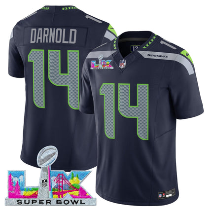 Men's Seattle Seahawks Super Bowl LX Vapor Limited Jersey - All Stitched