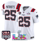 White / #25 Patriots / S