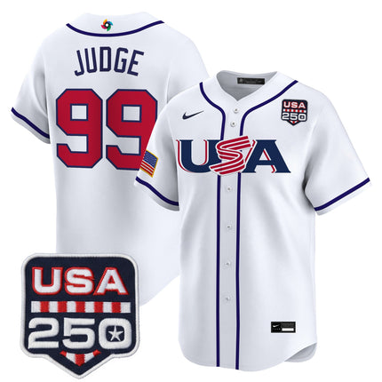 Men's Team USA World Baseball Classic 250America Patch Vapor Premier Jersey - All Stitched
