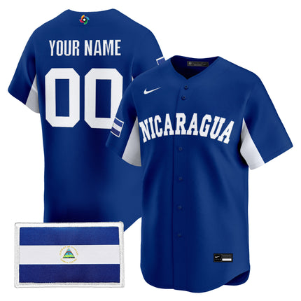 Team Nicaragua 2026 World Baseball Classic Vapor Premier Custom Jersey - All Stitched