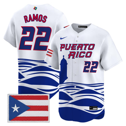Men's Team Puerto Rico World Baseball Classic Vapor Premier Jersey - All Stitched