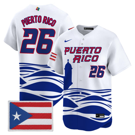 Men's Team Puerto Rico World Baseball Classic Vapor Premier Jersey - All Stitched