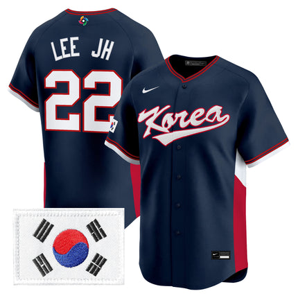 Men's Team Korea 2026 World Baseball Classic Vapor Premier Jersey - All Stitched