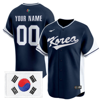 Team Korea 2026 World Baseball Classic Vapor Premier Custom Jersey - All Stitched